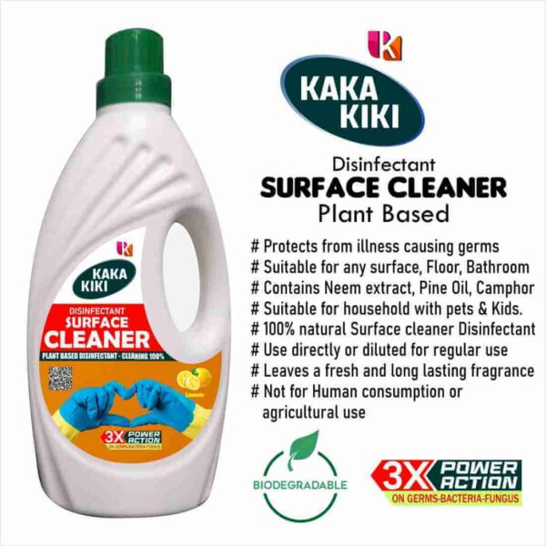 Kaka Kiki Floor Disinfectant Liquid / Any Surface Cleaner with Neem and Pine - 1000 ml - Image 4