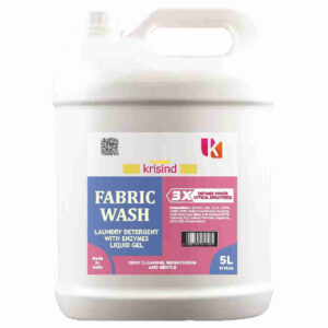 Krisind Fabric Wash Liquid 5L | 3X Enzyme Power with Optical Brightness | Bucket & Machine Wash