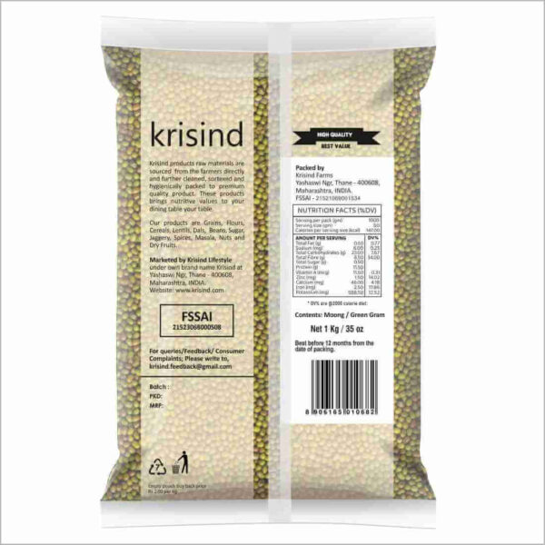 Krisind Moong Green | Premium Quality | Unpolished with Natural Goodness - Image 2