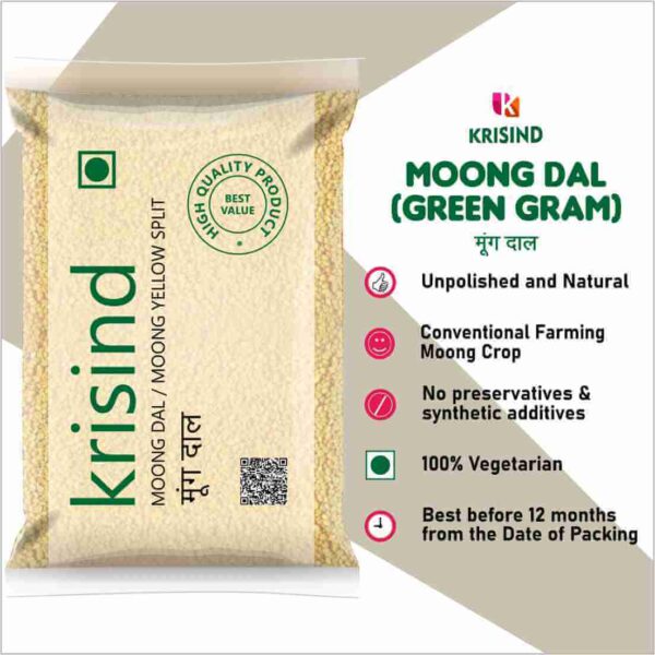 Krisind Select Moong Dal | Premium Quality | Unpolished with Natural Goodness | 1KG - Image 5