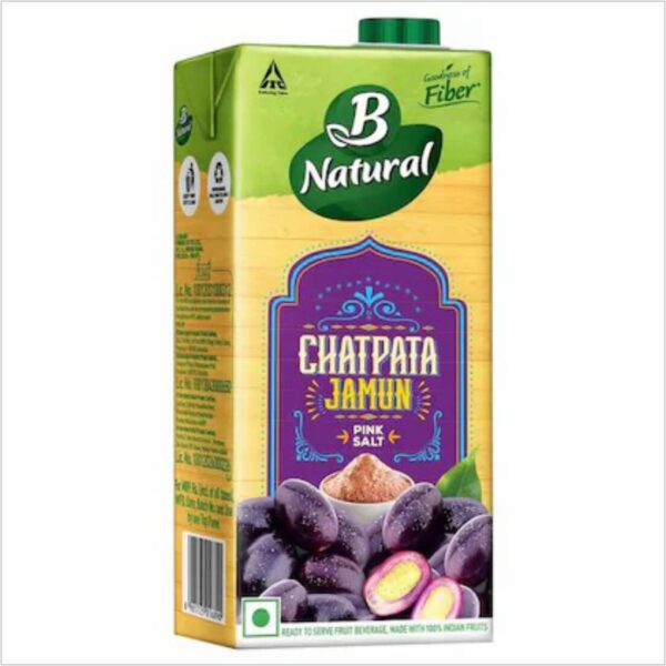 B Natural Chatpata Jamun Juice | Tasty & flavourful | Hygienically packed - 1 Litre