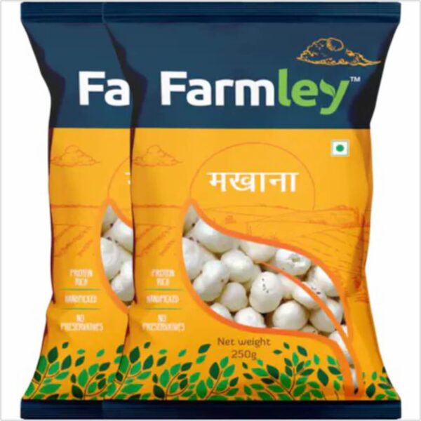 Farmley Handpicked Gold Makhana ( Fox Nuts) - 500g (Pack of 2, Each 250g)