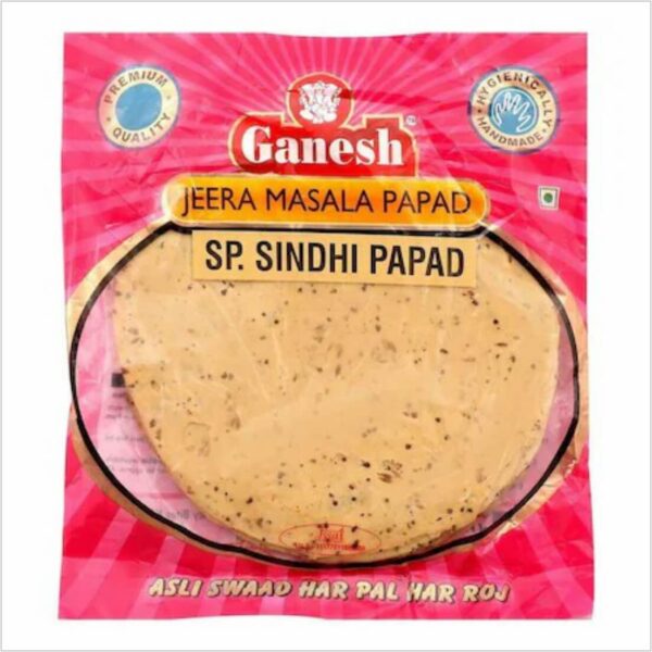 Ganesh Jeera Masala Special Sindhi Papad - 250 g