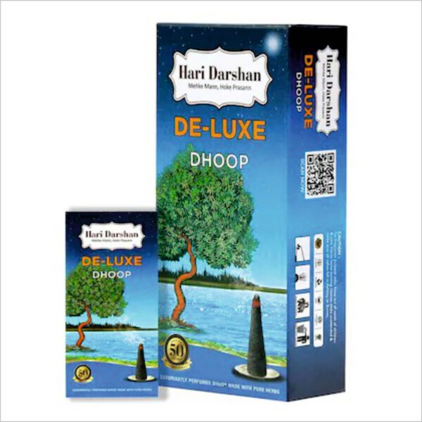 Hari Darshan Deluxe Dhoop - 240 Sticks | Non-Toxic Herbal Wet Dhoop | Pack of 12-20 Sticks in Each