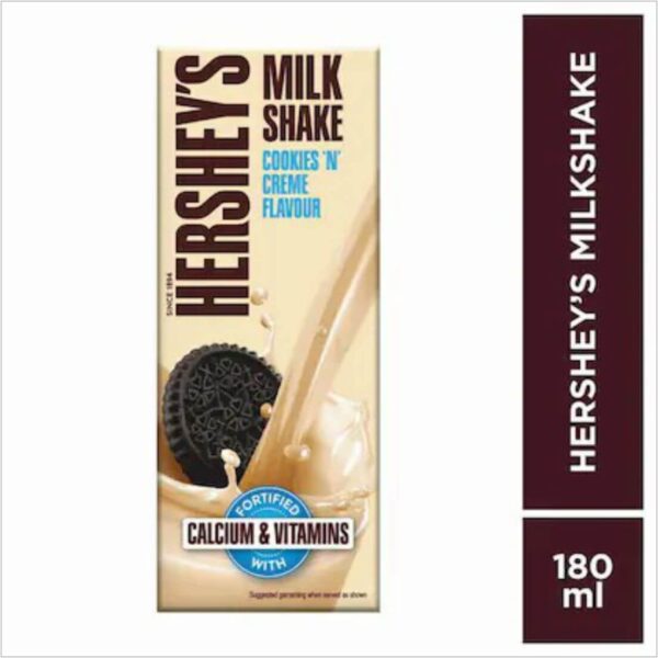 Hershey's Cookies 'n' Creme Milkshake - 180 ml (Tetra Pak)