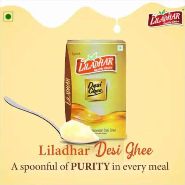 Liladhar Desi Ghee | Clarified Butter Danedar Ghee - 1 Litre