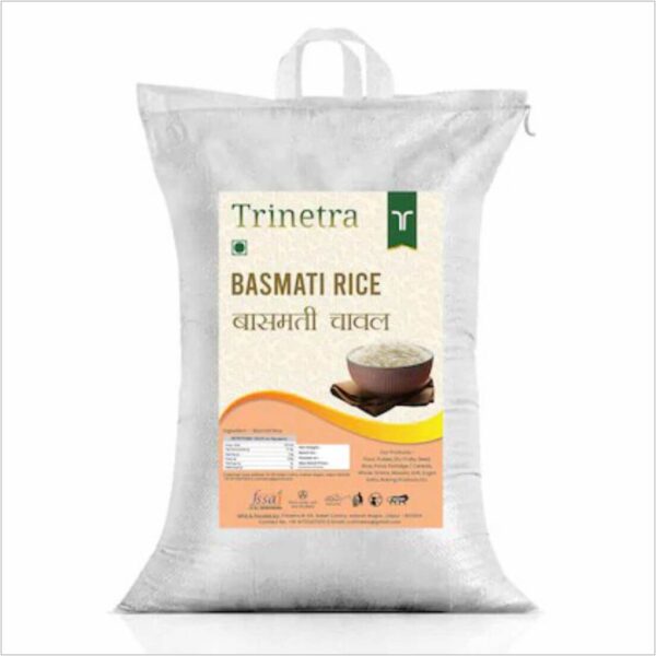 Trinetra Basmati Rice | Long Grain Aromatic Rice - 5 kg