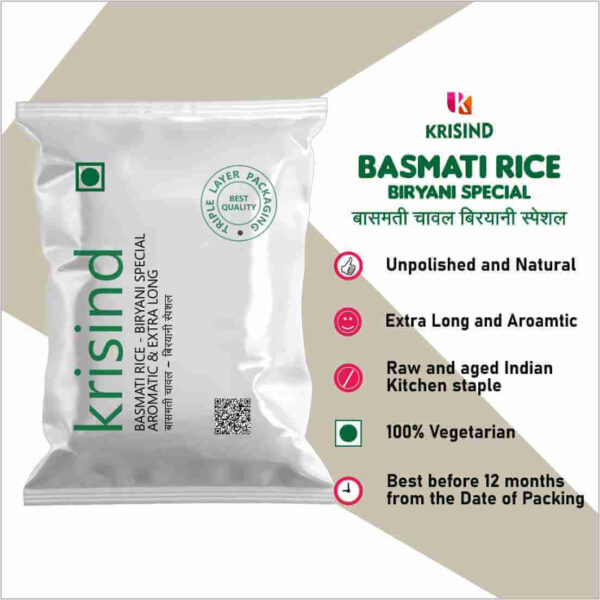 Krisind Select Basmati Long Grain Rice | Premium Quality with Natural Goodness - Image 5