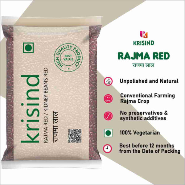 Krisind Select Rajma Red | Premium Quality and Unpolished with Naturl Goodness | 1KG - Image 5