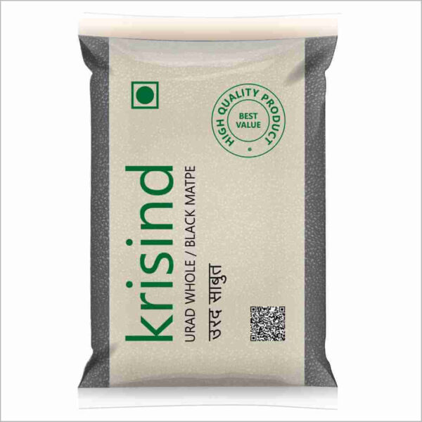 Krisind Select Urad Whole (Black Matpe) | Premium Quality and Unpolished