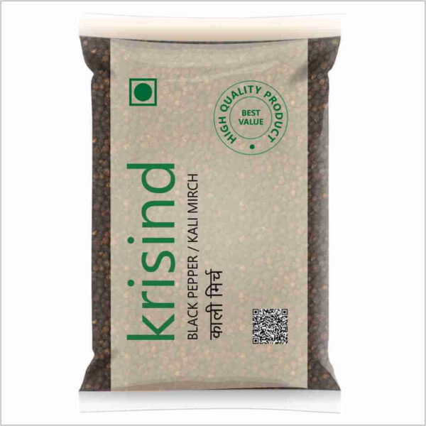 Krisind Select Black Pepper Extra Bold (Kali Mirch) | Premium Quality and Natural Goodness