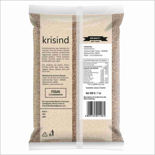 Krisind Select Cumin Seeds (Jeera) | Premium Quality and Natural Goodness - Image 2