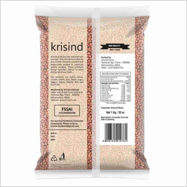 Krisind Select Ground Nuts (Seng Dana) | Premium Quality with Natural Goodness | 1KG - Image 4