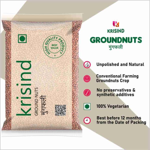 Krisind Select Ground Nuts (Seng Dana) | Premium Quality with Natural Goodness | 1KG - Image 3