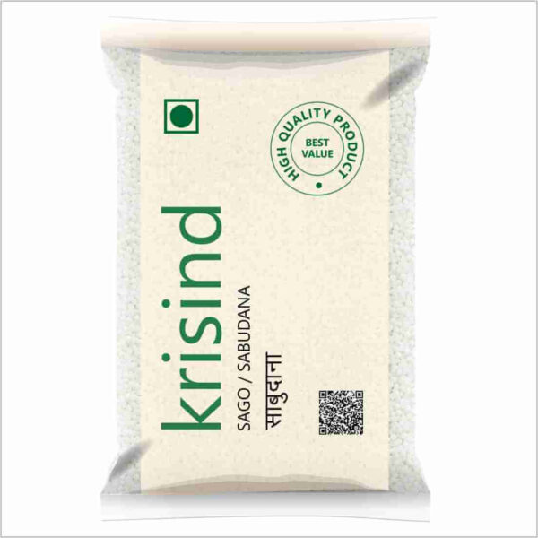 Krisind Select Sabudana (Sago) | Premium Quality with Natural Goodness | 1KG