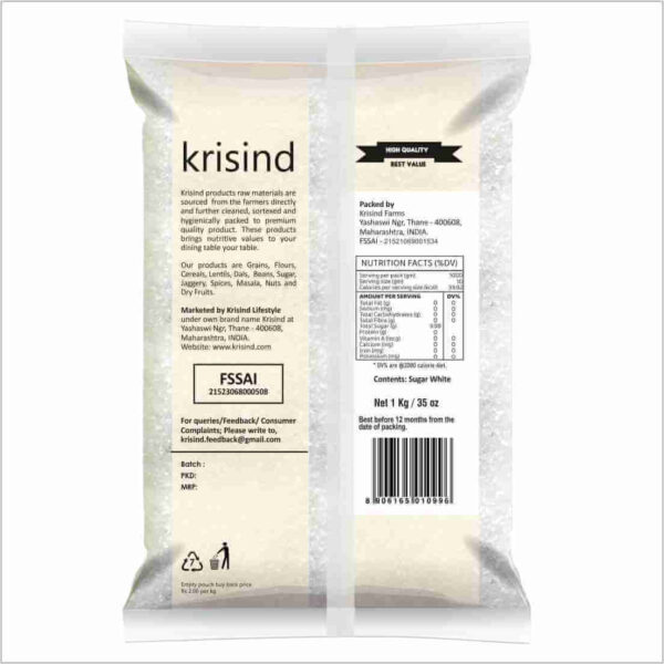 Krisind Select White Sugar (Sugarcane Sugar) | Refined and Crystalized | Best Quality Sugar - Image 2