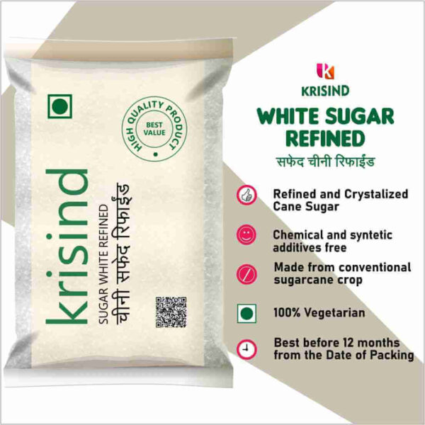 Krisind Select White Sugar (Sugarcane Sugar) | Refined and Crystalized | Best Quality Sugar - Image 5