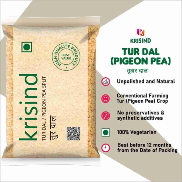 Krisind Select Toor Dal | Premium Quality and Unpolished with Natural Goodness | 1KG - Image 5