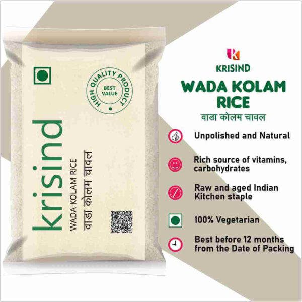 Krisind Select Wada Kolam Rice | Premium Quality - Unpolished with Natural Goodness - Image 5