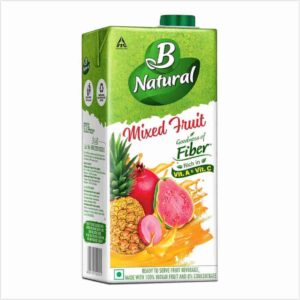 B Natural Mixed Fruit, Goodness of fiber, 1 litre