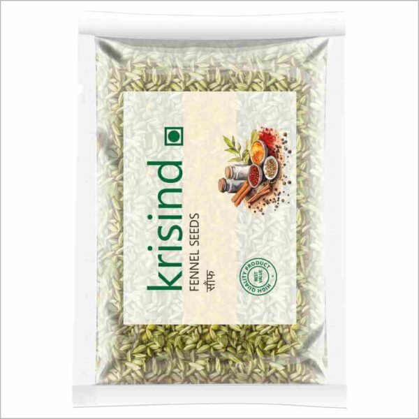 Krisind Select Fennel Seeds | Sabut Badishep (Saunf) | Premium Quality