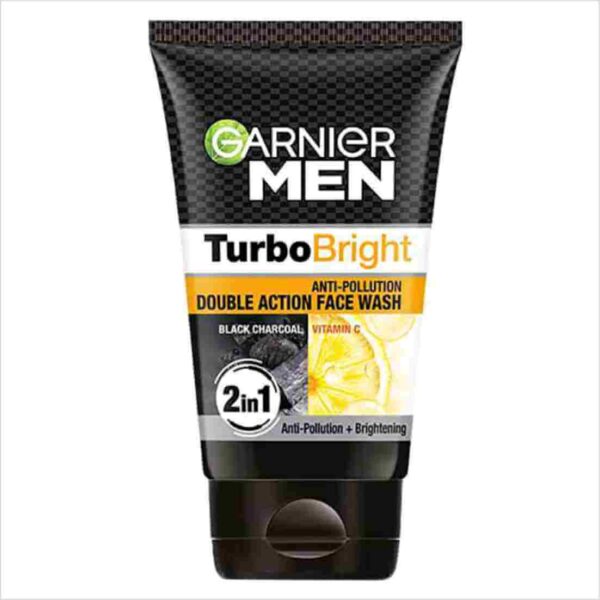 Garnier Men Turbo Bright Anti-Pollution Double Action Face Wash