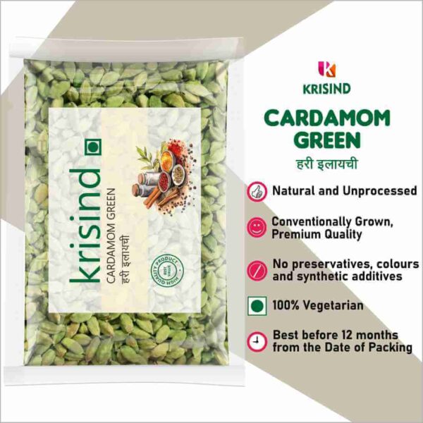 Krisind Select Green Cardamom | Hari Elaichi | Premium Quality - Image 5