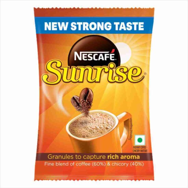 Nescafe Sunrise Instant Coffee Powder | New Strong Taste, Coffee-Chicory Mix