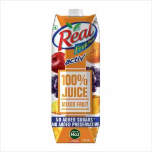DABUR Real Activ 100% Mixed Fruit, 1L | No Added Sugars & Preservatives