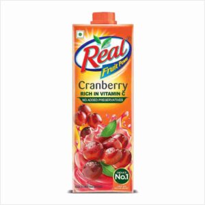 DABUR Real Cranberry Fruit Juice-1L | Rich In Vitamin C | No Added Preservatives | Goodness Of Best Cranberries