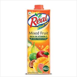 DABUR Real Mixed Fruit Juice-1L | Rich In Vitamin C | No Added Preservatives, No Artificial Color & Flavour