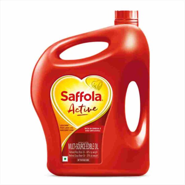 Saffola Active Oil | Rich in Omega 3 and Oryzanol | For Less Oil Absorption - Image 5