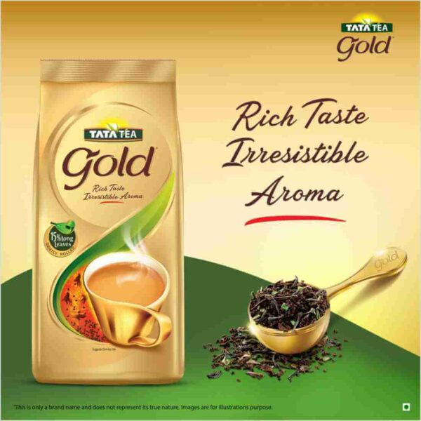 Tata Gold Leaf Aromatic Long Loose Leaves Rich & Aromatic Chai - Image 3