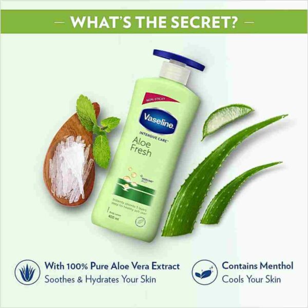 Vaseline Intensive Care Aloe Fresh Body Lotion - Image 3