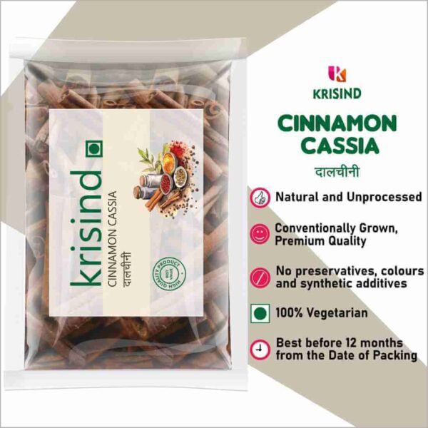 Krisind Select Cinnamon Sticks Cassia | Dalchini Sticks Cassia | Premium Quality - Image 5