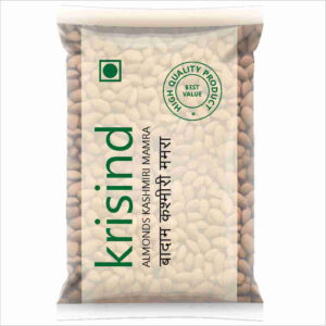 Krisind Select Natural Mamra Almonds Whole | Rich Oil Content | Best for Overall Health