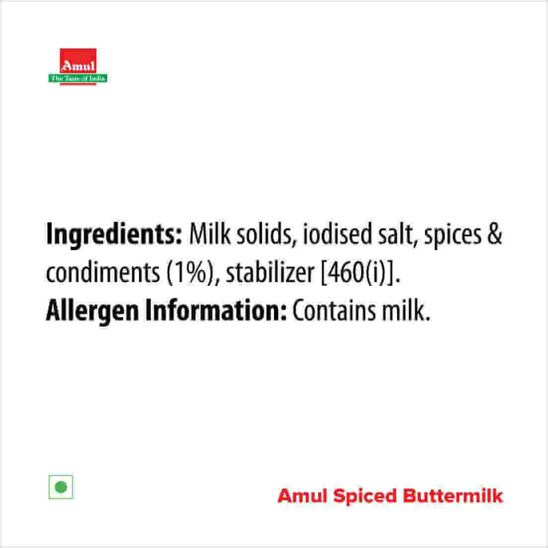 Amul Masti Spiced Buttermilk - 180ML and 1 Litre Packs | Natural Milk Based Drink - Image 4