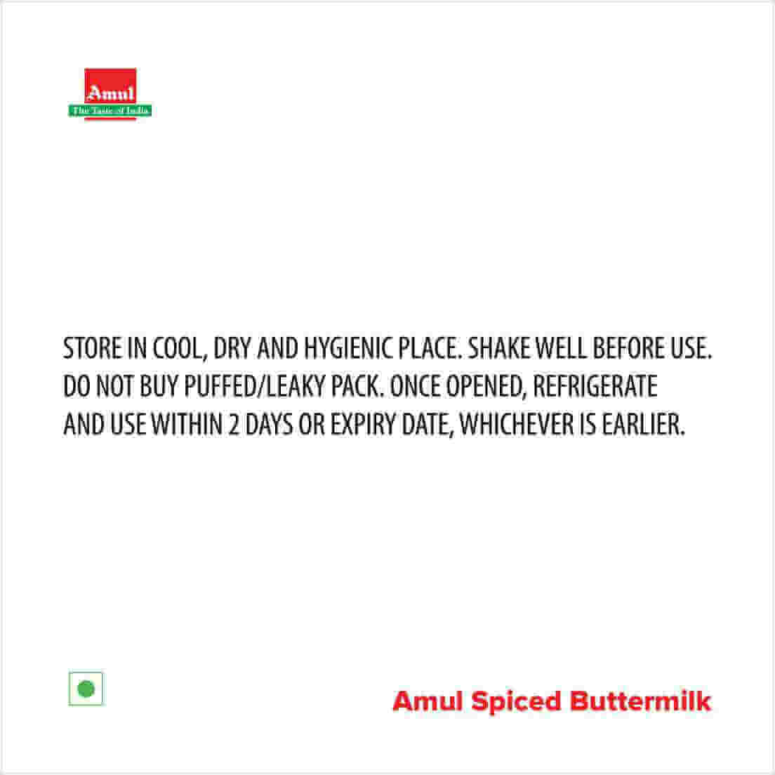 Amul Masti Spiced Buttermilk - 180ML and 1 Litre Packs | Natural Milk Based Drink - Image 5