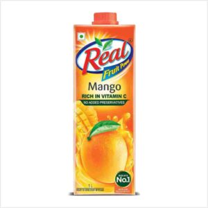 DABUR Real Mango Fruit Juice -1L | Rich In Vitamin C | No Added Preservatives, No Artificial Colors & Flavours