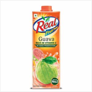 Real Guava Fruit Juice -1L | Rich in Vitamin C | No Added Preservatives, Artificial Colors & Flavours