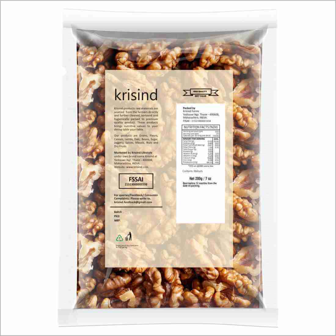Krisind Select Walnut Kernels (Akhrot Magaj) | Premium Quality - Image 2