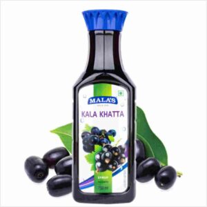Mala's Kala Khatta Syrup PET Bottle | 750ml