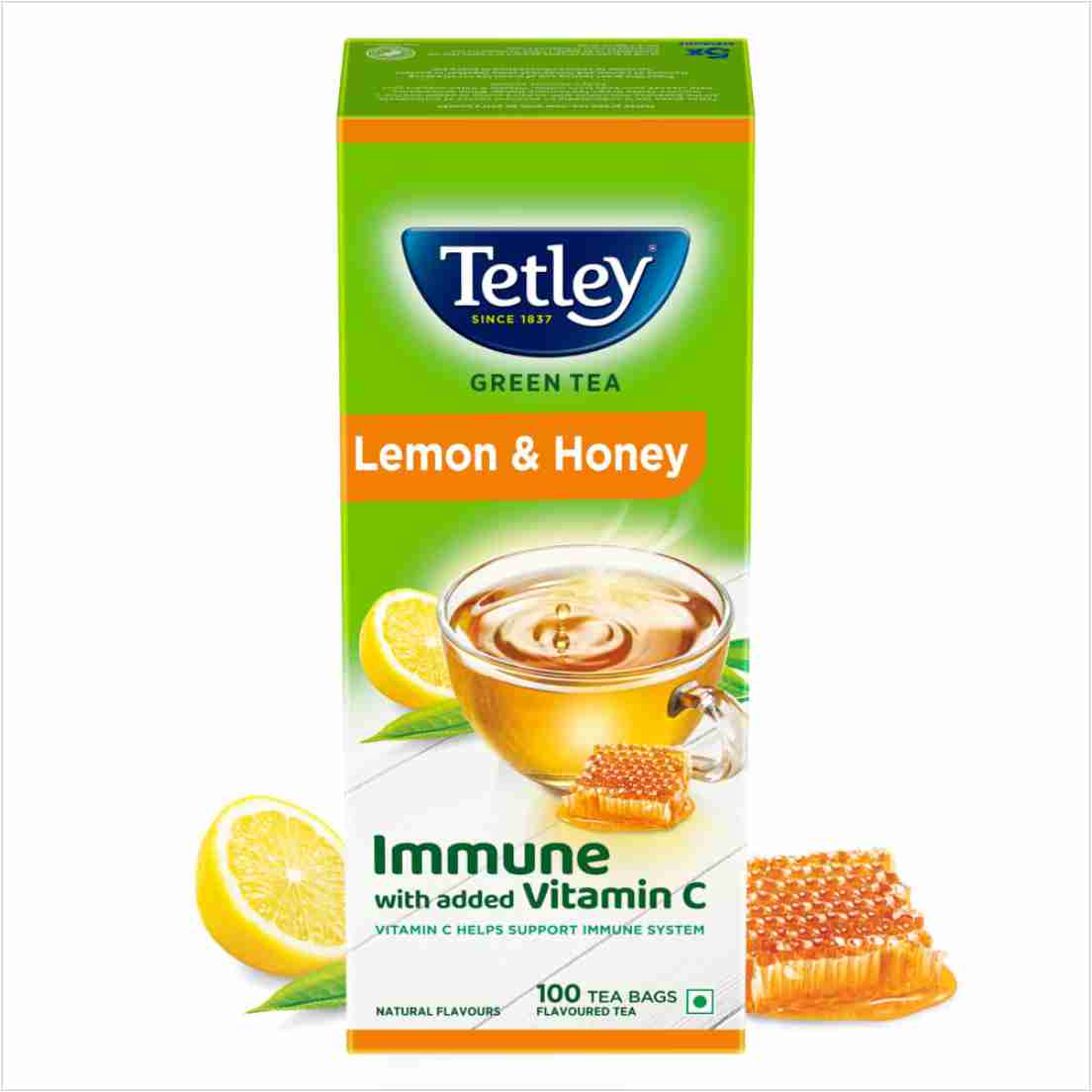 Tetley Green Tea Immune with Added Vitamin C, Lemon and Honey