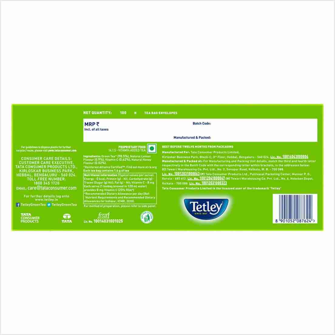 Tetley Green Tea Immune with Added Vitamin C, Lemon and Honey - Image 2