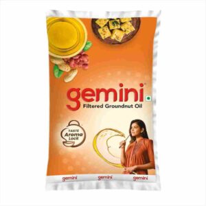 Gemini Groundnut Oil Filtered  | Moongfalli Tel | Filtered Groundnut Oil - 1L