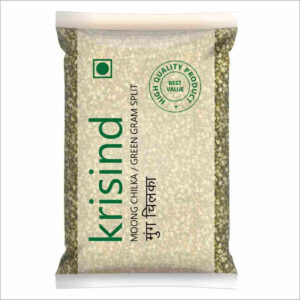 Krisind Select Moong Dal Chilka (Green Gram Split)| Premium Quality and Unpolished - 1KG