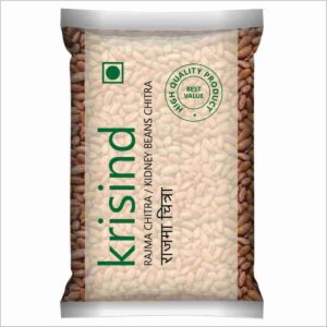 Krisind Select Rajma Chitra (Kidney Beans Chitra)| Premium Quality and Unpolished | 1KG