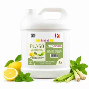 Krisind PLASO™ Natural Fabric Wash Liquid 5L | 3X Enzyme Power | Non Toxic, No Sulfates, Phosphates, Petrochemicals | Bucket & Machine Wash